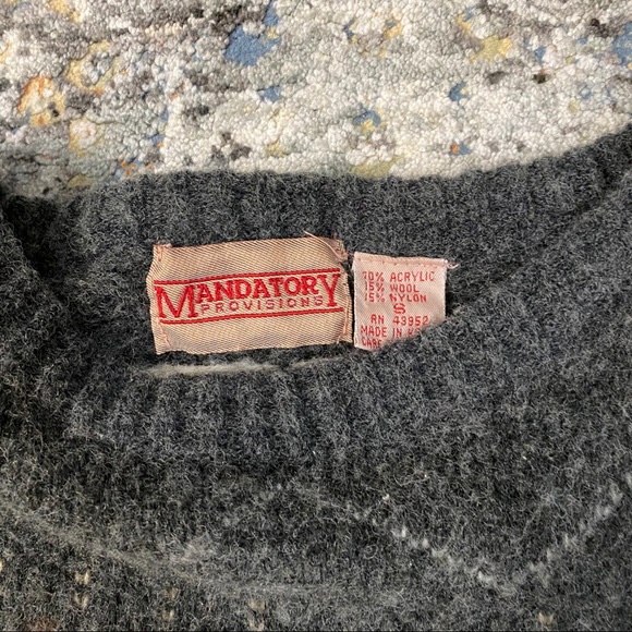 Vintage Knit Wool Sweater - Picture 2 of 2